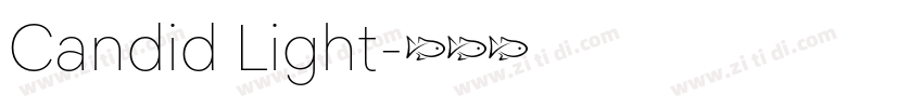 Candid Light字体转换